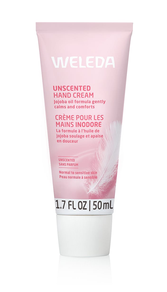 sin perfume y crema de manos - weleda