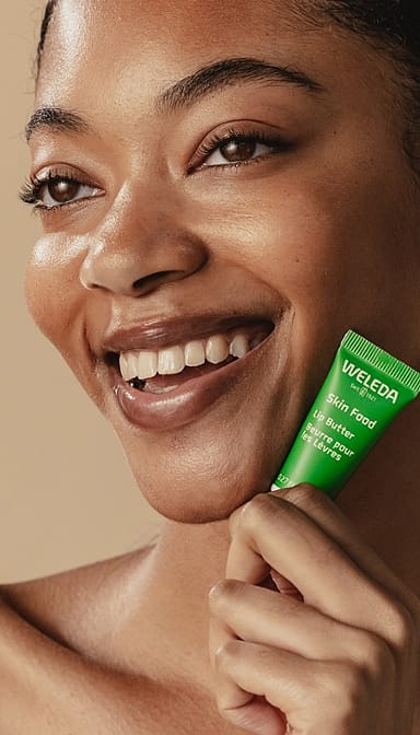 alimento de la piel del labio mantequilla weleda planta rica en cuidado de los labios - weleda