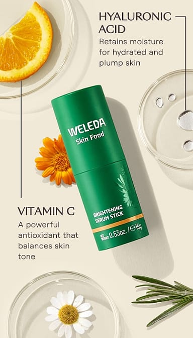 alimento de la piel brightening serum de palo - weleda